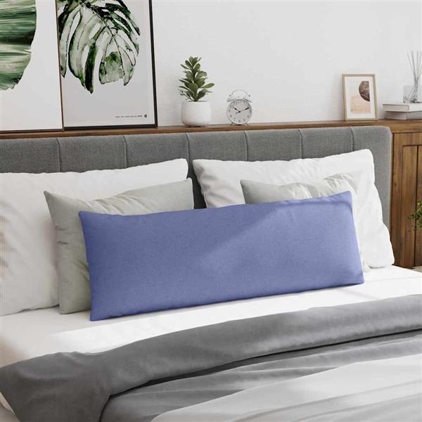 Grote foto vidaxl sofa kussens 2 stuks blauw 120 x 40 cm stof huis en inrichting woningdecoratie