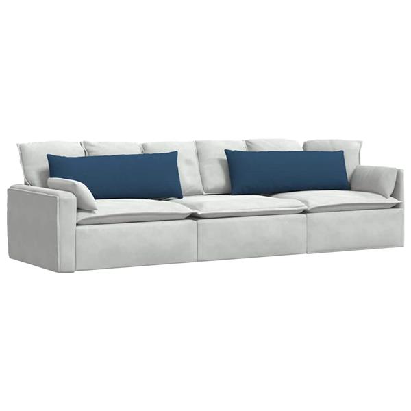 Grote foto vidaxl sofa kussens 2 stuks blauw 120 x 40 cm stof huis en inrichting woningdecoratie