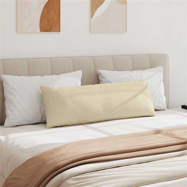 Grote foto vidaxl sofa kussens 2 stuks cr me 120 x 40 cm stof huis en inrichting woningdecoratie