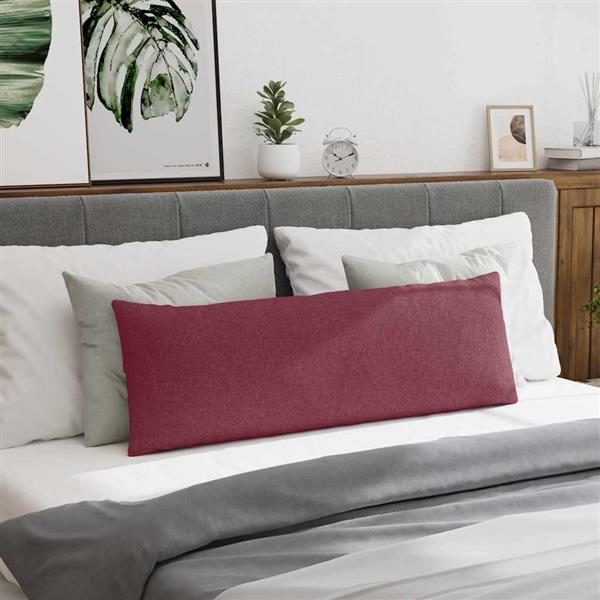 Grote foto vidaxl sofa kussens 2 stuks wijnrood 120 x 40 cm stof huis en inrichting woningdecoratie