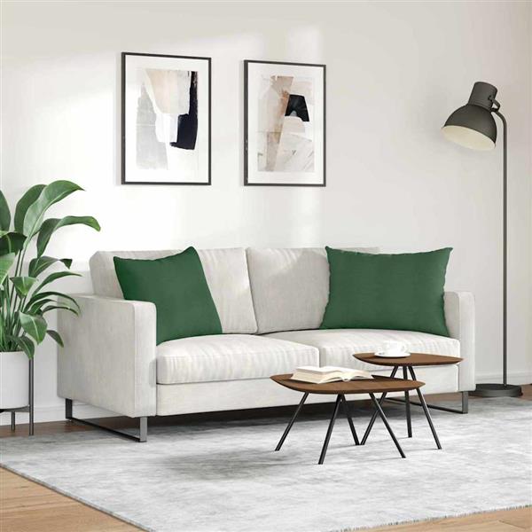 Grote foto vidaxl sofa kussens 2 stuks donkergroen 70 x 50 cm cordstof huis en inrichting woningdecoratie