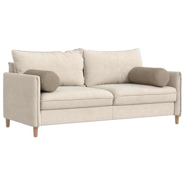 Grote foto vidaxl bolster kussens 2 stuks taupe 25 x 70 cm microvezel stof huis en inrichting woningdecoratie