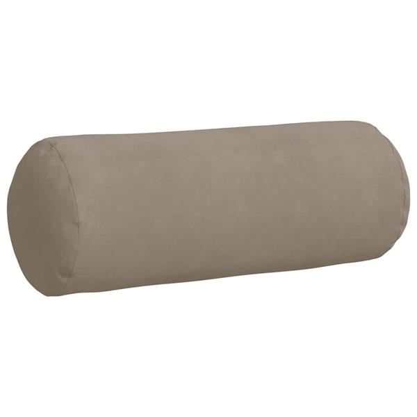 Grote foto vidaxl bolster kussens 2 stuks taupe 25 x 70 cm microvezel stof huis en inrichting woningdecoratie