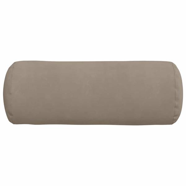 Grote foto vidaxl bolster kussens 2 stuks taupe 25 x 70 cm microvezel stof huis en inrichting woningdecoratie