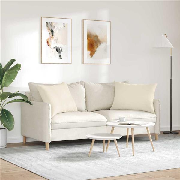 Grote foto vidaxl sofa kussens 2 stuks beige 70 x 50 cm stof huis en inrichting woningdecoratie