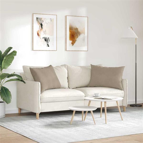 Grote foto vidaxl sofa kussens 2 stuks taupe 70 x 50 cm stof huis en inrichting woningdecoratie