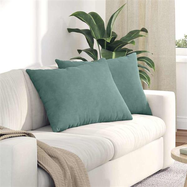 Grote foto vidaxl sofa kussens 2 stuks zeegroen 70 x 50 cm cordstof huis en inrichting woningdecoratie