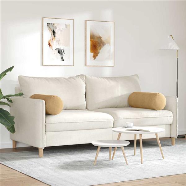 Grote foto vidaxl bolster kussens 2 stuks bruin 25 x 70 cm cordstof huis en inrichting woningdecoratie