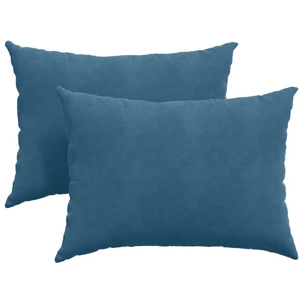 Grote foto vidaxl sofa kussens 2 stuks blauw 70 x 50 cm cordstof huis en inrichting woningdecoratie