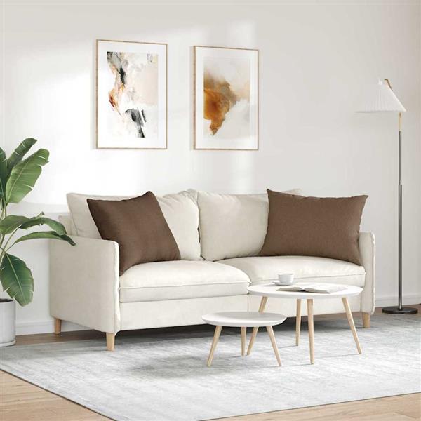 Grote foto vidaxl sofa kussens 2 stuks bruin 70 x 50 cm stof huis en inrichting woningdecoratie
