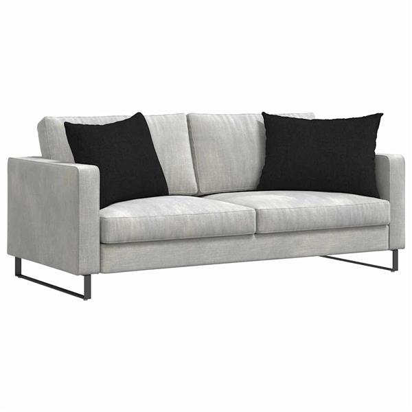 Grote foto vidaxl sofa kussens 2 stuks zwart 70 x 50 cm stof huis en inrichting woningdecoratie