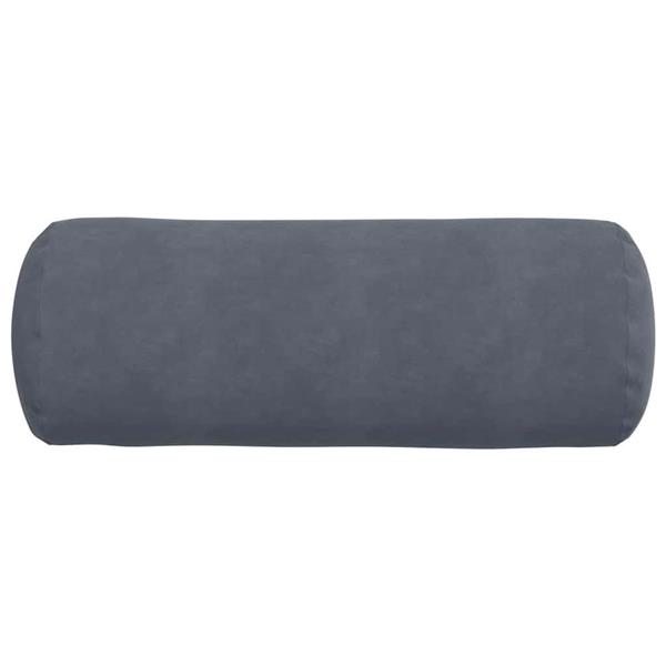 Grote foto vidaxl bolster kussens 2 stuks donkergrijs 25 x 70 cm cordstof huis en inrichting woningdecoratie