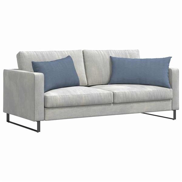 Grote foto vidaxl sofa kussens 2 stuks blauw 80 x 40 cm cordstof huis en inrichting woningdecoratie