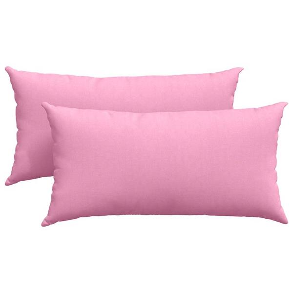 Grote foto vidaxl sofa kussens 2 stuks roze 80 x 40 cm stof huis en inrichting woningdecoratie