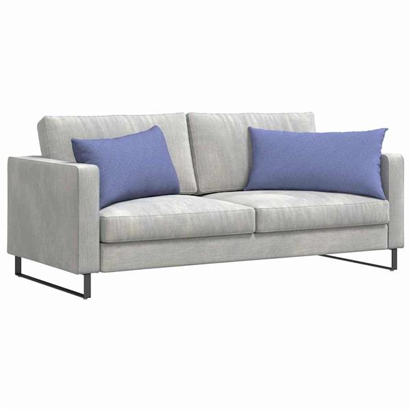 Grote foto vidaxl sofa kussens 2 stuks blauw 80 x 40 cm stof huis en inrichting woningdecoratie