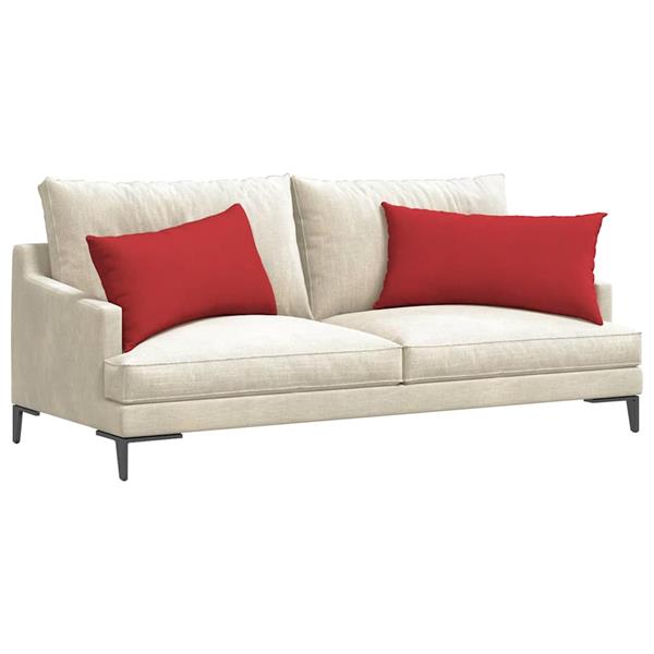 Grote foto vidaxl sofa kussens 2 stuks rood 80 x 40 cm stof huis en inrichting woningdecoratie