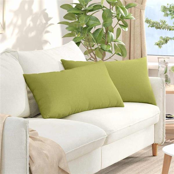 Grote foto vidaxl sofa kussens 2 stuks lichtgroen 80 x 40 cm stof huis en inrichting woningdecoratie