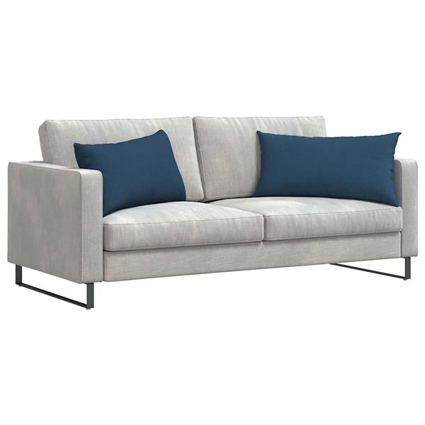 Grote foto vidaxl sofa kussens 2 stuks blauw 80 x 40 cm stof huis en inrichting woningdecoratie
