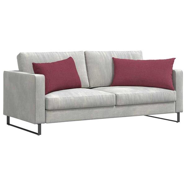 Grote foto vidaxl sofa kussens 2 stuks wijnrood 80 x 40 cm stof huis en inrichting woningdecoratie