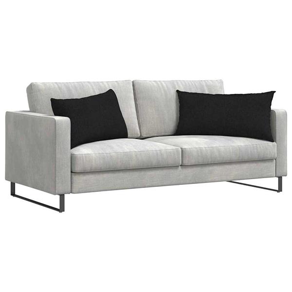 Grote foto vidaxl sofa kussens 2 stuks zwart 80 x 40 cm stof huis en inrichting woningdecoratie