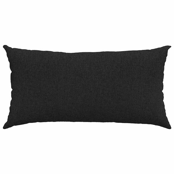 Grote foto vidaxl sofa kussens 2 stuks zwart 80 x 40 cm stof huis en inrichting woningdecoratie