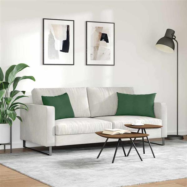 Grote foto vidaxl sofa kussens 2 stuks donkergroen 60 x 40 cm cordstof huis en inrichting woningdecoratie