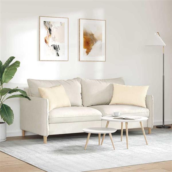 Grote foto vidaxl sofa kussens 2 stuks cr me 60 x 40 cm cordstof huis en inrichting woningdecoratie