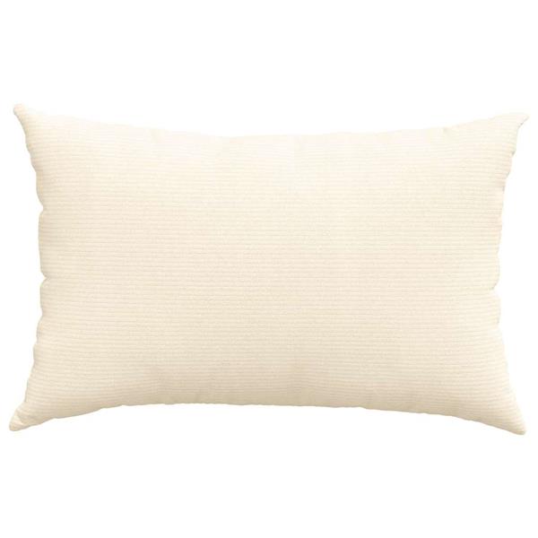 Grote foto vidaxl sofa kussens 2 stuks cr me 60 x 40 cm cordstof huis en inrichting woningdecoratie