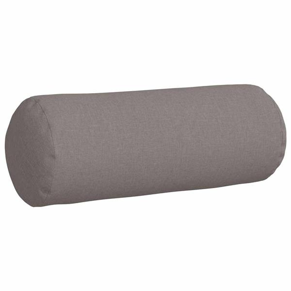 Grote foto vidaxl bolster kussens 2 stuks taupe 25 x 70 cm stof huis en inrichting woningdecoratie