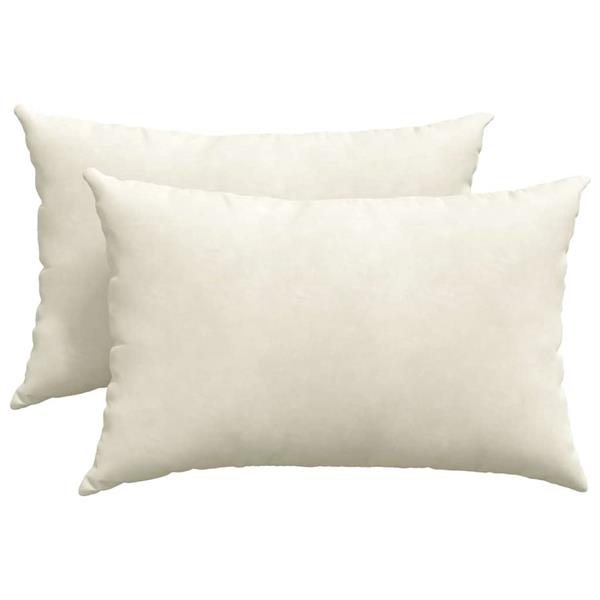 Grote foto vidaxl sofa kussens 2 stuks cr me 60 x 40 cm cordstof huis en inrichting woningdecoratie