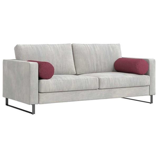 Grote foto vidaxl bolster kussens 2 stuks wijnrood 25 x 70 cm stof huis en inrichting woningdecoratie