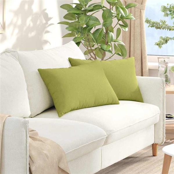 Grote foto vidaxl sofa kussens 2 stuks lichtgroen 60 x 40 cm stof huis en inrichting woningdecoratie