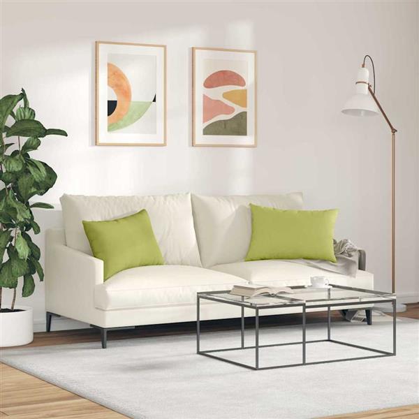 Grote foto vidaxl sofa kussens 2 stuks lichtgroen 60 x 40 cm stof huis en inrichting woningdecoratie