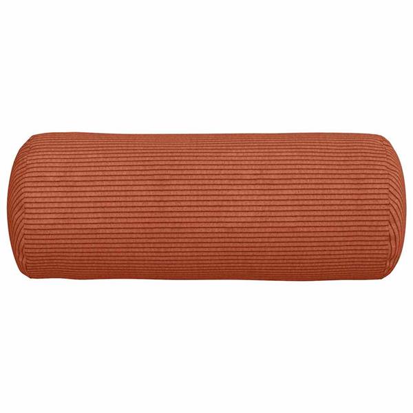 Grote foto vidaxl bolster kussens 2 stuks rood oranje 15 x 40 cm cordstof huis en inrichting woningdecoratie