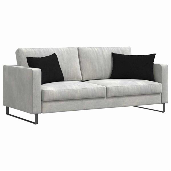 Grote foto vidaxl sofa kussens 2 stuks zwart 60 x 40 cm stof huis en inrichting woningdecoratie
