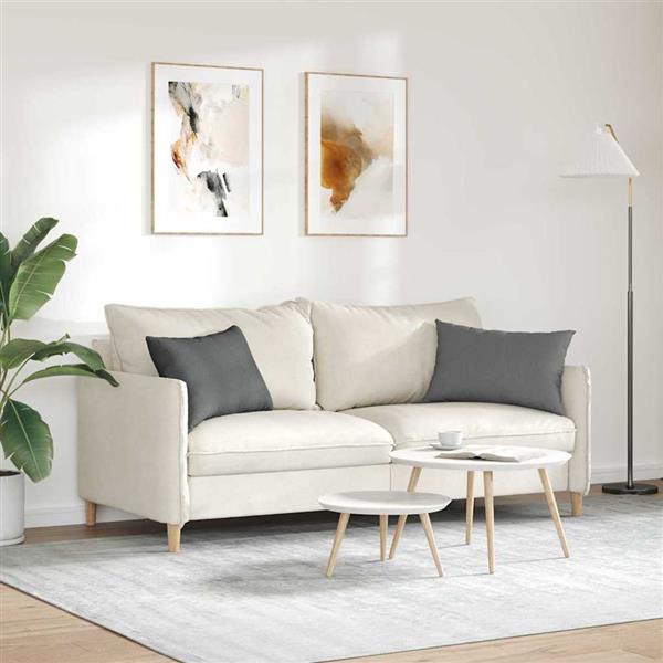 Grote foto vidaxl sofa kussens 2 stuks donkergrijs 60 x 40 cm stof huis en inrichting woningdecoratie