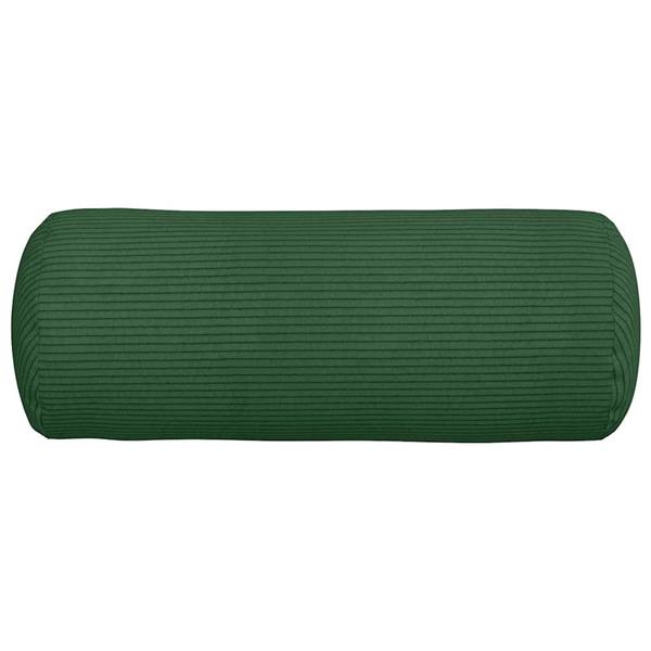 Grote foto vidaxl bolster kussens 2 stuks donkergroen 15 x 40 cm cordstof huis en inrichting woningdecoratie