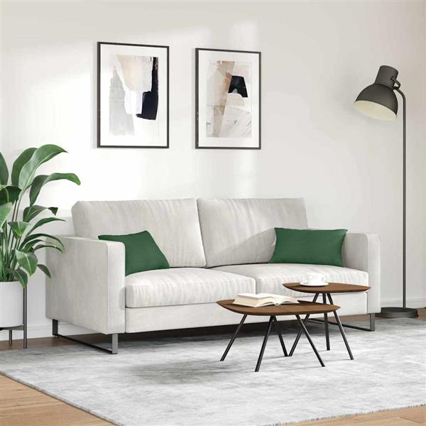 Grote foto vidaxl sofa kussens 2 stuks donkergroen 50 x 30 cm cordstof huis en inrichting woningdecoratie