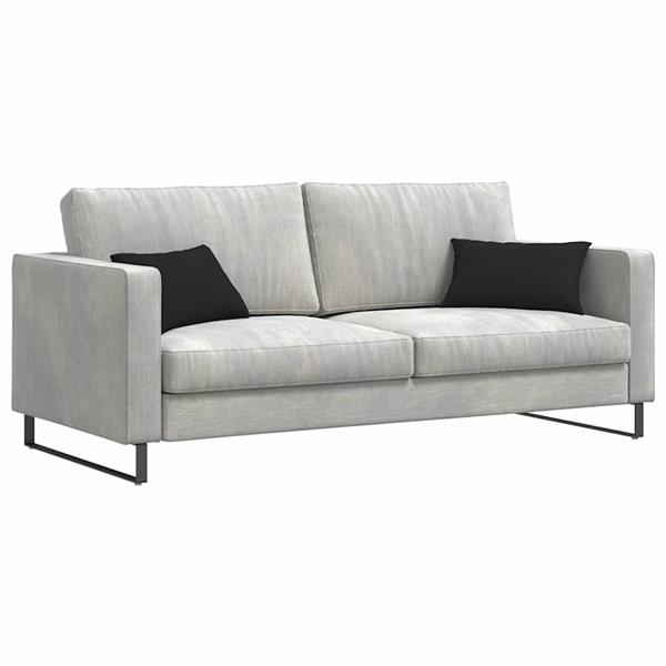 Grote foto vidaxl sofa kussens 2 stuks zwart 50 x 30 cm stof huis en inrichting woningdecoratie