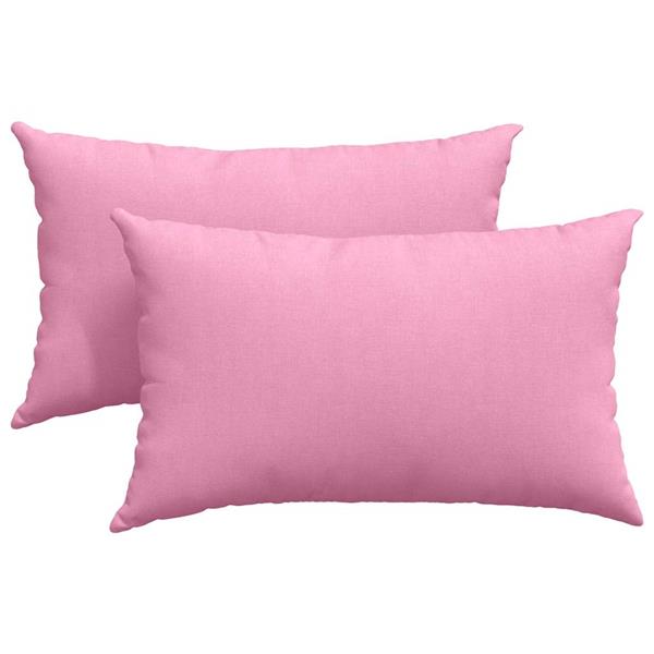 Grote foto vidaxl sofa kussens 2 stuks roze 50 x 30 cm stof huis en inrichting woningdecoratie
