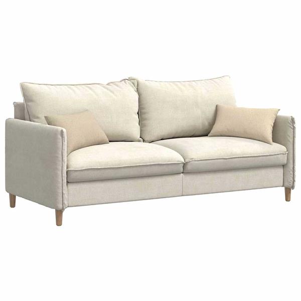 Grote foto vidaxl sofa kussens 2 stuks cr me 50 x 30 cm stof huis en inrichting woningdecoratie