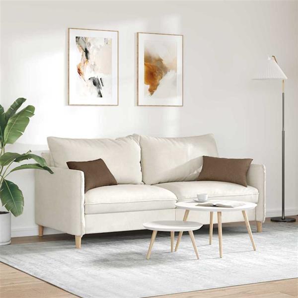 Grote foto vidaxl sofa kussens 2 stuks bruin 50 x 30 cm stof huis en inrichting woningdecoratie
