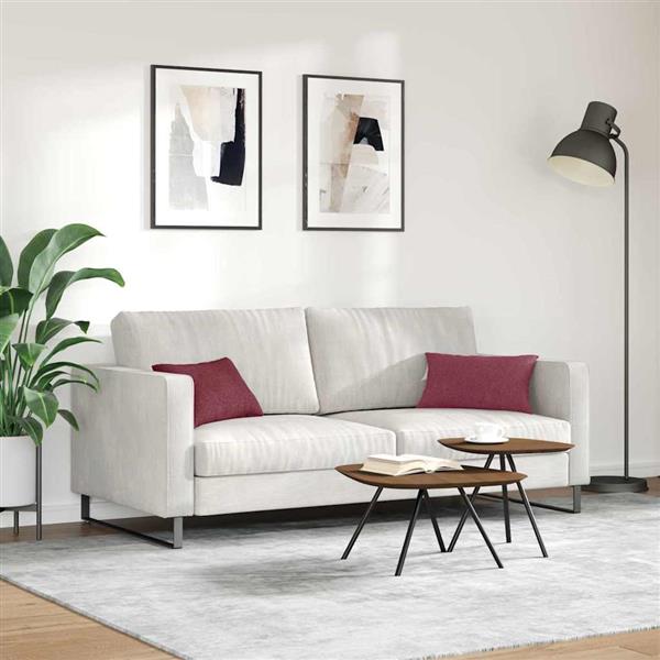 Grote foto vidaxl sofa kussens 2 stuks wijnrood 50 x 30 cm stof huis en inrichting woningdecoratie