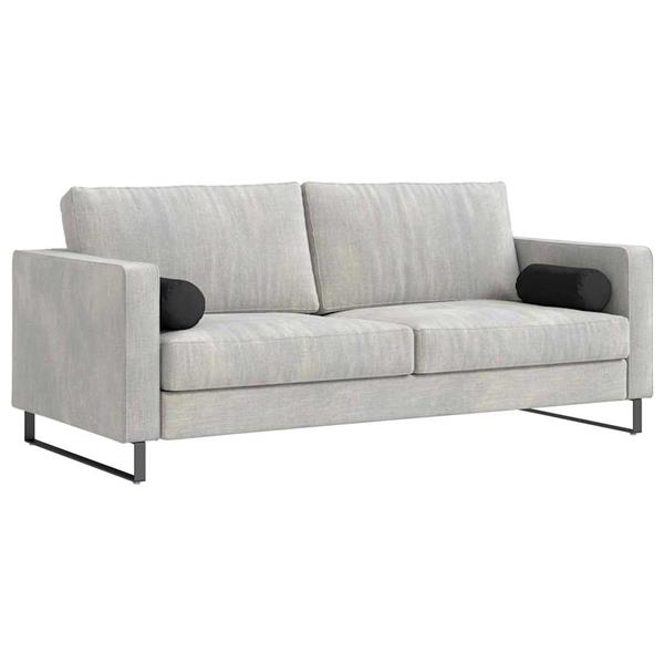 Grote foto vidaxl bolster kussens 2 stuks zwart 15 x 40 cm microvezel stof huis en inrichting woningdecoratie