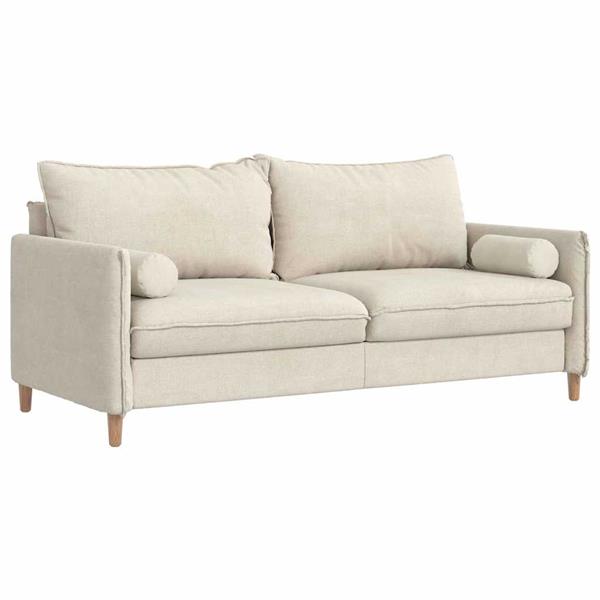 Grote foto vidaxl bolster kussens 2 stuks cr me 15 x 40 cm cordstof huis en inrichting woningdecoratie