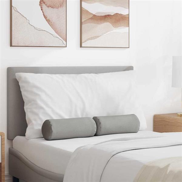 Grote foto vidaxl bolster kussens 2 stuks wolkengrijs 15 x 40 cm stof huis en inrichting woningdecoratie