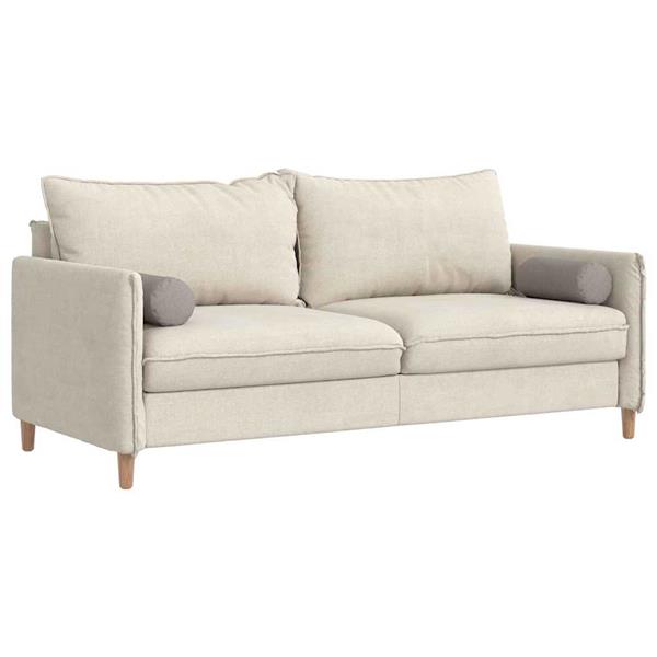 Grote foto vidaxl bolster kussens 2 stuks taupe 15 x 40 cm stof huis en inrichting woningdecoratie