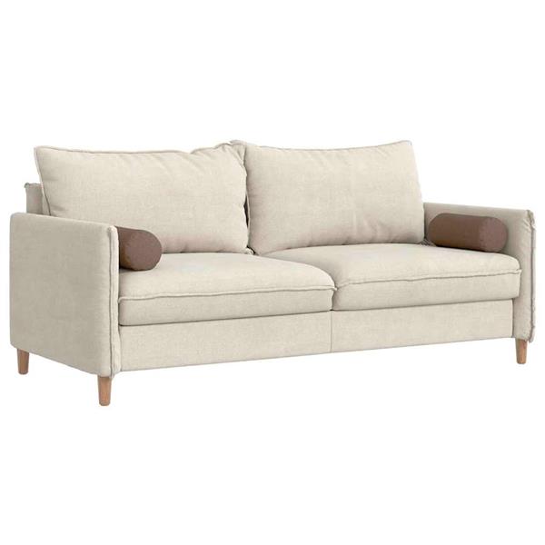 Grote foto vidaxl bolster kussens 2 stuks bruin 15 x 40 cm stof huis en inrichting woningdecoratie