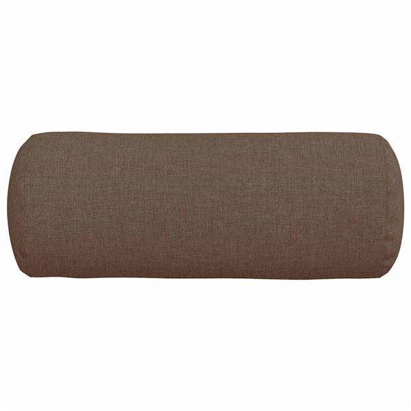 Grote foto vidaxl bolster kussens 2 stuks bruin 15 x 40 cm stof huis en inrichting woningdecoratie