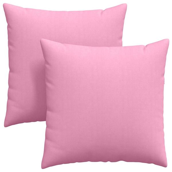 Grote foto vidaxl sofa kussens 2 stuks roze 80 x 80 cm stof huis en inrichting woningdecoratie